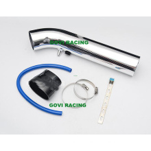 3′′ Auto Aluminum Air Intake Pipe with Rubber Reducer & Clamps Bracket